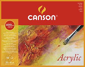 CANSON ACRYLIC 400G 10VEL 32x41CM