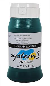 DALER-ROWNEY SYSTEM3 500ML - 154 PHTHALOTURQUOISE