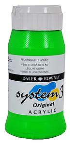 DALER-ROWNEY SYSTEM3 500ML - 349 FLUO GROEN 