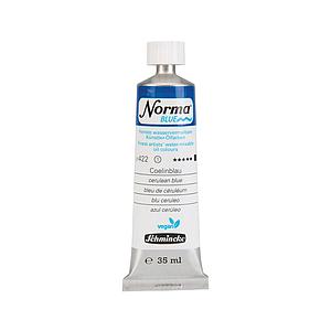 NORMA BLUE WATERMIXABLE OILPAINT TUBE 35ML S1 - 422 CERULEAN BLUE