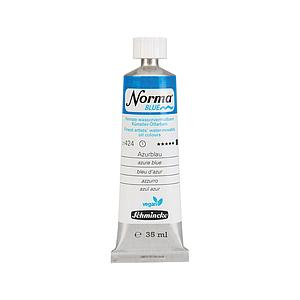 NORMA BLUE WATERMIXABLE OILPAINT TUBE 35ML S1 - 424 AZURE BLUE
