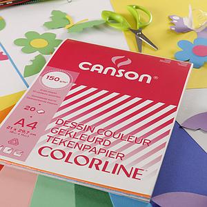 COLORLINE TEKENPAPIER 150G 20VEL A4 21x29.7CM