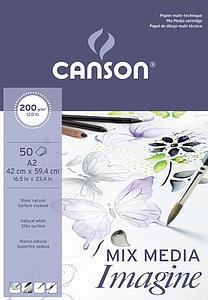 IMAGINE MIX MEDIA 200G 50VEL A2 42x59.4CM