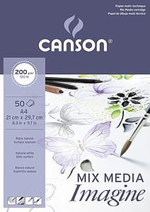IMAGINE MIX MEDIA 200G 50VEL - DINA4 21x29.7CM