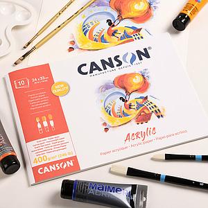 CANSON ACRYLIC 400G 10VEL 24x33CM