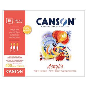 CANSON ACRYLIC 400G 10VEL 33x41CM