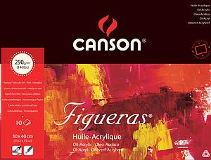 FIGUERAS SCHILDERPAPIERBLOK 290G 10VEL 30x40CM