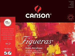 FIGUERAS SCHILDERPAPIERBLOK 290G 10VEL 42x56CM