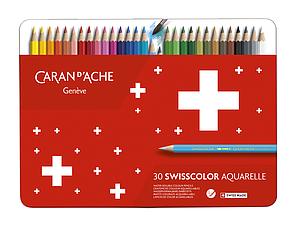 SWISSCOLOR AQUARELLE METALEN SET 30 KLEUREN