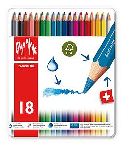 FANCOLOR AQUARELLE METALEN SET 18 KLEUREN