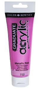 DALER-ROWNEY GRADUATE 120ML - 722 METALLIC ROZE