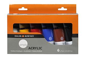 DALER-ROWNEY SIMPLY SET - 6 X 75ML