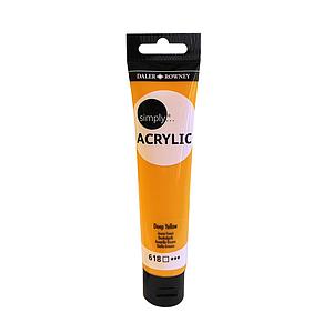 DALER-ROWNEY SIMPLY 75ML – 618 DONKER GEEL