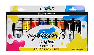 DALER-ROWNEY SYSTEM3 SELECTION SET - 8 X 75ML