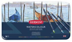 DERWENT WATERCOLOUR SET - 36 STUKS