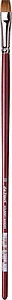 KOLINSKY OIL PAINT FLAT BRUSH 1810-12 - RED SABLE