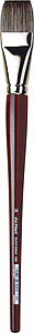 BLACK SABLE OIL PAINT FLAT BRUSH 1840-30 - BLACK SABLE