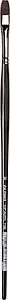 TOP ACRYL FLAT BRUSH 7185-10 - RED BROWN SYNTHETIC FIBRE