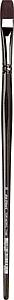 TOP ACRYL FLAT BRUSH 7185-16 - RED BROWN SYNTHETIC FIBRE
