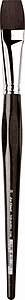 TOP ACRYL FLAT BRUSH 7185-30 - RED BROWN SYNTHETIC FIBRE