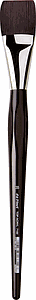 TOP ACRYL FLAT BRUSH 7185-35 - RED BROWN SYNTHETIC FIBRE