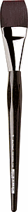 TOP ACRYL FLAT BRUSH 7185-40 - RED BROWN SYNTHETIC FIBRE