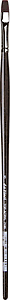 TOP ACRYL FLAT BRUSH 7185-8 - RED BROWN SYNTHETIC FIBRE