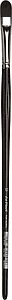 TOP ACRYL FILBERT BRUSH 7485-12 - RED BROWN SYNTHETIC FIBRE