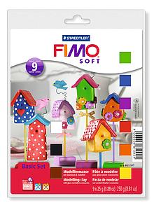 FIMO SOFT - BASIS SET - 9 HALVE BLOKKEN