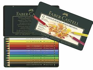 FABER-CASTELL POLYCHROMOS KLEURPOTLODEN SET - 12 STUKS