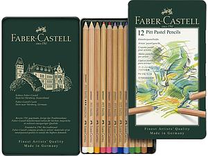 FABER-CASTELL PITT PASTELPOTLODEN SET - 12 STUKS