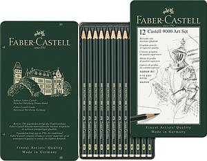 FABER-CASTELL GRAFIETPOTLOOD CASTELL 9000 ART SET - 12 STUKS