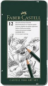 FABER-CASTELL GRAFIETPOTLOOD CASTELL 9000 ART SET - 12 STUKS