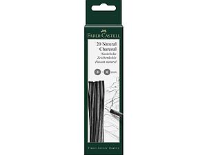 FABER-CASTELL PITT MONOCHROME HOUTSKOOL 3-6MM - 20 STUKS