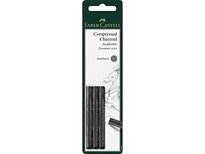FABER-CASTELL PITT MONOCHROME GEPERST HOUTSKOOL MEDIUM - 3 STUKS