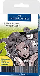 PITT ARTIST PEN - MANGA BASIC SET - 8ST.