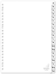 KANGARO TABBLADEN LETTERS - A4 - WIT - 20 DELIG