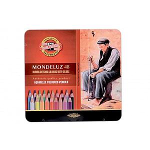 MONDELUZ AQUARELPOTLODEN SET 48 STUKS