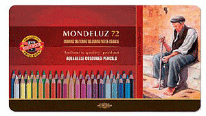 MONDELUZ AQUARELPOTLODEN SET 72 STUKS