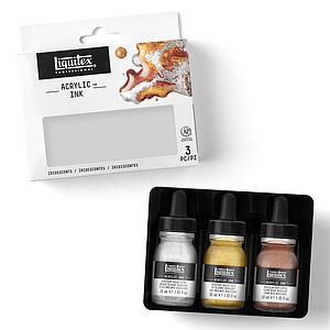 ACRYLIC INK SET - 3 IRIDESCENTKLEUREN