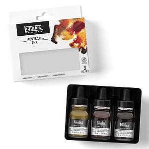 ACRYLIC INK SET - 3 TRANSPARANTE KLEUREN