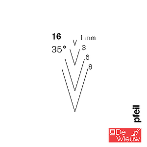 HOUTBEITEL GUTS V HOLLING 16 - 6MM