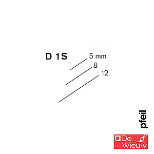 HOUTBEITEL GUTS HOLLING D1S - 8MM