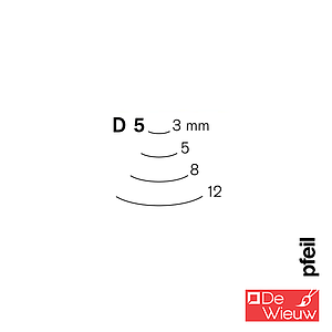 HOUTBEITEL GUTS HOLLING D5 - 3MM