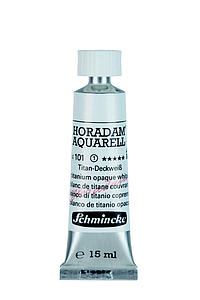 SCHMINCKE HORADAM AQUARELL 15ML - 101 TITANIUM OPAQUE WHITE