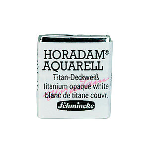 SCHMINCKE HORADAM AQUARELL 1/2NAP - 101 TITANIUM OPAQUE WHITE