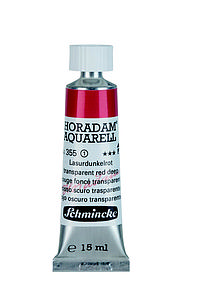 SCHMINCKE HORADAM AQUARELL 15ML - 355 TRANSPARENT RED DEEP