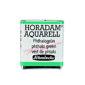 SCHMINCKE HORADAM AQUARELL 1/2NAP - 519 PHTHALO GREEN