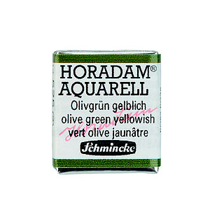 SCHMINCKE HORADAM AQUARELL 1/2NAP - 525 OLIVE GREEN YELLOWISH