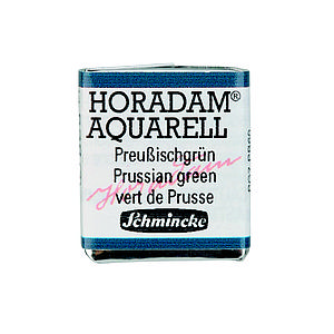 SCHMINCKE HORADAM AQUARELL 1/2NAP - 528 PRUSSIAN GREEN 